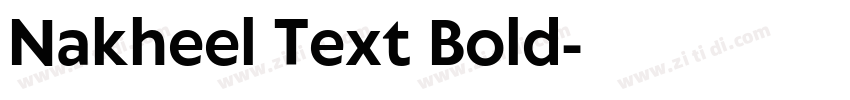 Nakheel Text Bold字体转换